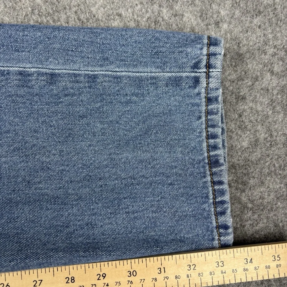 Levis 550 Jeans Mens 33x34 Relaxed Straight Light Wash Blue Denim‎ Casual Y2K